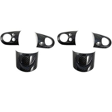 Imagem de Bumdenuu 2X Capa de volante de carbono para painel de instrumentos de volante para R55 R56 R60 S