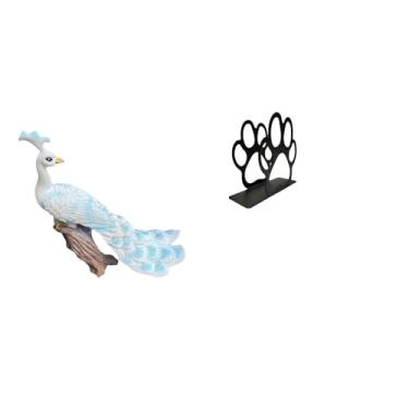 Imagem de Whtkoph Porta-guardanapos Decorativo em Ferro Fundido, Elegante Peça de Artesanato para Decoração de Casa, Organizador, Dispensador de Estátuas.