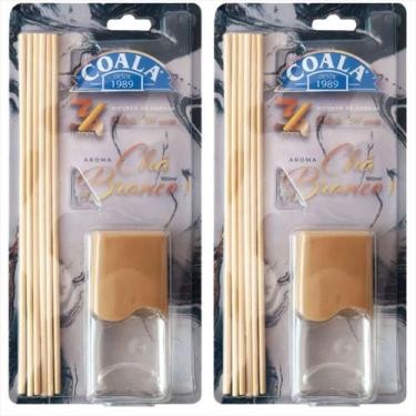 Imagem de 2 Difusor Aromas Chá Branco 100ml Varetas Óleos Essenciais - Coala