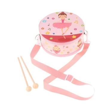 Imagem de Conjunto De Tambores De Percussão De Madeira Para Crianças Com Alça De