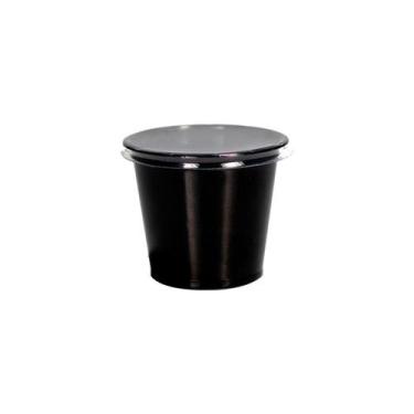 Imagem de Pote para molho 60ml preto com tampa Galvanotek G697 com 700 unidades