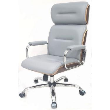 Imagem de Cadeira Eames Presidente Linha Capa em Madeira Cor Cinza