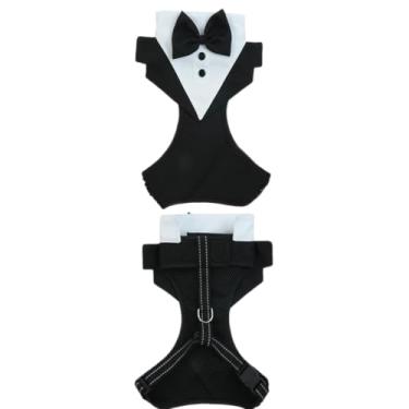 Imagem de Yeanifeana Ajustável Fato Formal para Pets de Luxo Macio Respirável e Lavável Cães Gatos Roupa Elegante Casamento Festa Sessão Fotos Eventos Formais