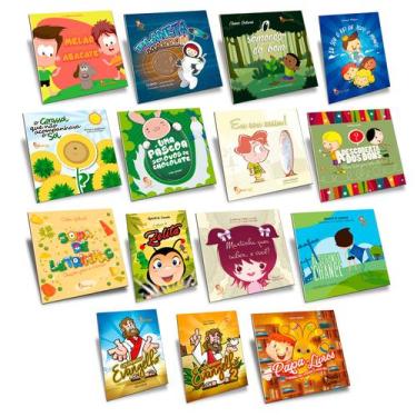 Imagem de Kit Livros Infantis Espiritas - 15 livros - BOA NOVA, 2541 g