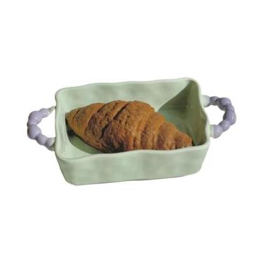 Imagem de Assadeira De Cerâmica Para Arroz Com Queijo, Com Alças Duplas, Padrão 