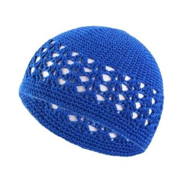 Imagem de Gorro Kufi De Algodão Sólido Para Mulheres E Homens, Toucas Islâmicas 