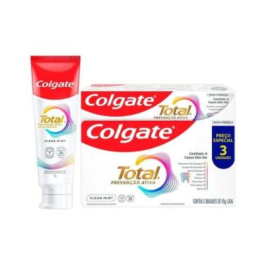 Imagem de Pack 3 Creme Dental Colgate Total 12 Whitening 90g