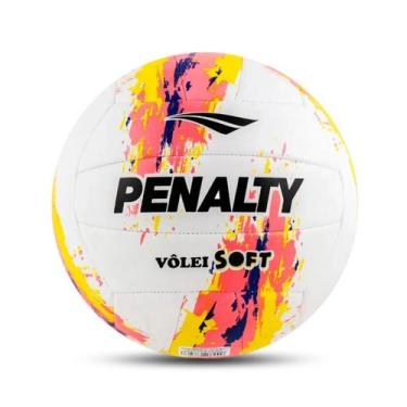 Imagem de Bola penalty volei soft maciez pro, Branco, Amarelo, Rosa, UN