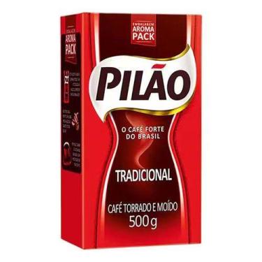 Imagem de Café Torrado E Moído A Vácuo Tradicional Pilão Pacote 500g
