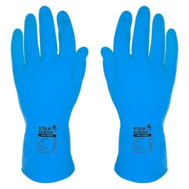 Imagem de Luva de Látex Multiuso Azul Volk 105104402, P