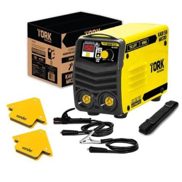 Imagem de Maquina Solda Inversora KAB150 Micro Ie-6150 Super Tork +  2 Esquadros
