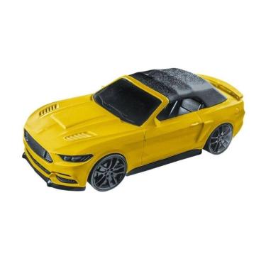 Imagem de Carrinho de Brinquedo Carro Conversível Amarelo Roda Esportiva com Capota Removível Amarelo Lua