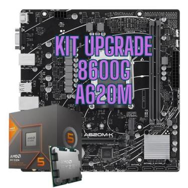 Imagem de Kit Upgrade Placa mãe A620M CPU AMD Processador 8600G - Asus
