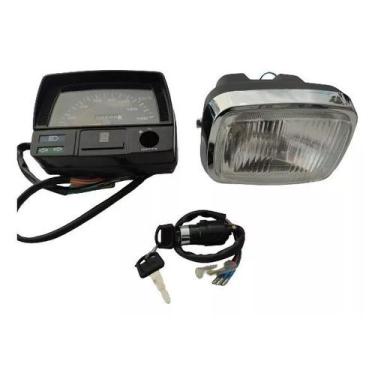 Imagem de Farol + Lâmpada + Painel + Chave Mobilete/baikelete 4 Tempos - Mobilet