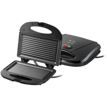 Imagem de Grill e Sanduicheira Multilaser Chapa Dupla Antiaderente 750W 127V Pre