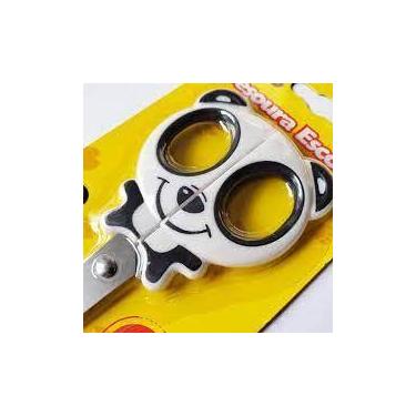 Imagem de Tesoura Escolar com Design de Animais - 13cm - Kaz, Panda