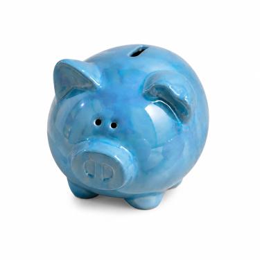 Imagem de Cofrinho Porquinho Cerâmica 12cm Infantil Decorativo Guardar Moedas Presente