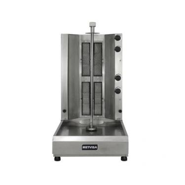 Imagem de Assador Churrasco Grego a gás Inox Rotativa ACGE Metvisa, 110V