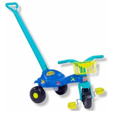 Imagem de Triciclo Infantil Magic Toys Chiclete Azul Turquesa Para Crianças 1-3 