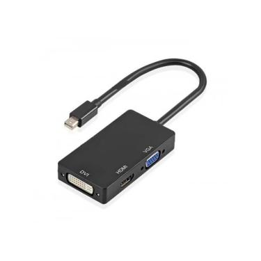 Imagem de Cabo Adaptador Conversor 3 em 1 Mini Display port para hdmi dvi vga Tomate - MTV-607