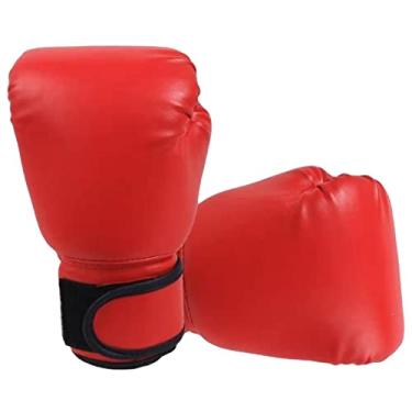 Imagem de Almencla de boxeo en tailandia Thai Kick Boxing Couro Sparring Workout MMA para Adultos e Crianças, Vermelho Adulto