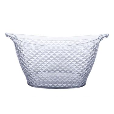 Imagem de Balde Para Gelo Oval Acrílico Cristal 18 Litros Paramount