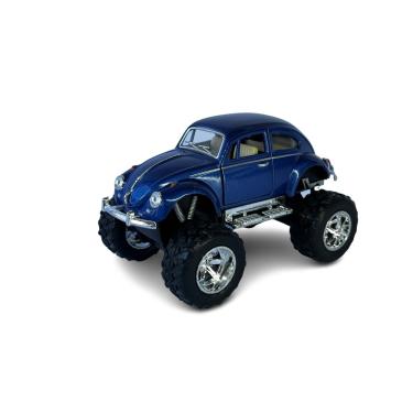 Imagem de Miniatura Volkswagen Fusca Bigfoot Azul Metal 1:32