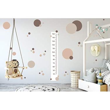 Imagem de Adesivo de Parede Régua de Crescimento Marrom
