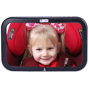 Imagem de Retrovisor Espelho Interno Infantil Lorben 360° Bebê Conforto Segurança Banco Traseiro Carros
