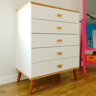 Imagem de Cômoda Infantil Bartira Ternura com 5 Gavetas - 70,8cm de largura