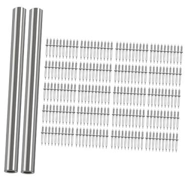 Imagem de Bothyi Fio de contorno de cabeça dupla prego parafusos de segurança invisíveis móveis rodapés cadeiras sofás DIY artesanato unhas de cimento prego sem costura, 200 peças