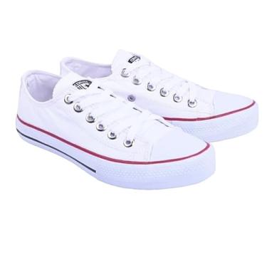 Imagem de All Star Tênis Branco (34 ao 43) (36) - Genérico - Unissex - Adultos, Casual, Conforto - Sapato Esportivo - Cadarço - Cano Baixo - Liso - Excelente Qualidade - Caminhada - Bico Redondo