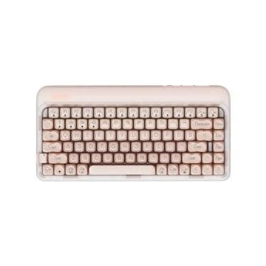 Imagem de LOFREE Teclado mecânico DOT Foundation, teclados 75% recarregáveis de troca a quente com 3 tipos de conexão para Windows, Mac OS/Pink GATERON Baby Racoon Switches