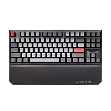 Imagem de Hexgears Teclado mecânico sem fio X3 TKL 87 teclas, Kailh Box 3.0 Gold Switch, ergonômico, N-Key Rollover, teclado retroiluminado para jogos com descanso de pulso para PC/Tablet/PS/Xbox/Mac/Laptop