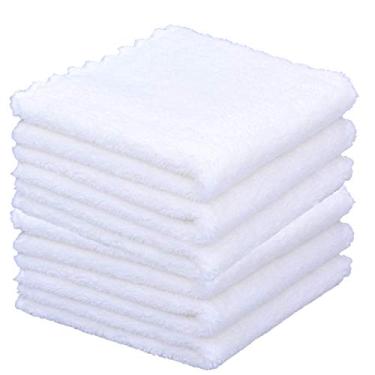 Imagem de HOPESHINE Panos removedores de maquiagem facial, pano de lavagem para toalhas de rosto, lenços de limpeza faciais, reutilizáveis, macios para pele sensível, rímel, delineador, base, batom com apenas