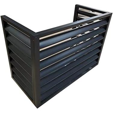 Imagem de Capa de ar condicionado externa oculta Cerca de privacidade - grades de proteção para condicionadores de ar e bombas de calor - Rack de ar condicionado resistente às intempéries - Equipament