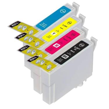 Imagem de Kit 4 Cartuchos de Tinta Compatível com Epson T2971 | T2962 | T2963 | T2964