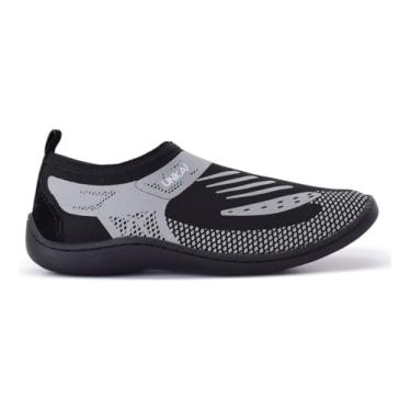 Imagem de Sapatilha Náutica Neoprene Unissex Aquática Antiderrapante para Praia Pesca Corrida Caiaque Mergulho Beach Tennis (Cinza, BR, Adulto, Numérico, M, 42)