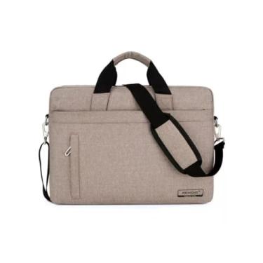 Imagem de Bolsa para Notebook de 15,6 Polegadas, Revestimento Oxford à Prova D'Água, Compartimento Almofadado (Bege)