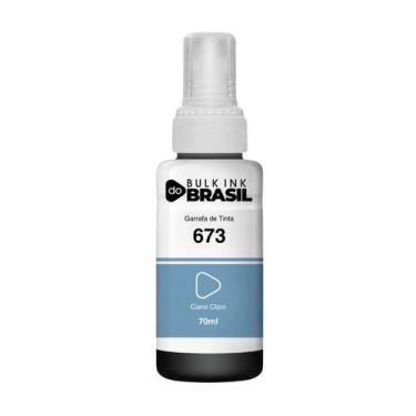 Imagem de Garrafa de Tinta T673 Ciano Claro Compatível Epson L805 - Bulk Ink Do 
