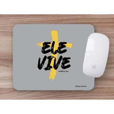 Imagem de Mouse Pad Emborrachado Personalizado Ele vive - Deluzz