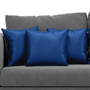 Imagem de Kit com 3 Capas Luxuosas para Almofadas Várias Cores 44x44 - ARADECOR,