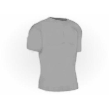 Imagem de Camiseta Lisa Colorida Manga Curta Adulto Pol. Prata - Del France, G