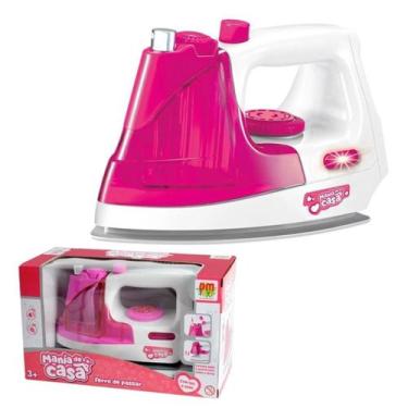 Imagem de Ferro Ferrinho De Passar Roupas Infantil Dm Toys 6670 Rosa