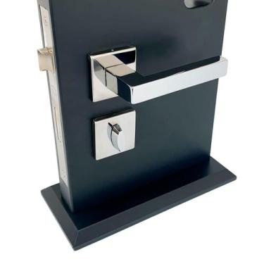 Imagem de Fechadura De Porta Banheiro Cromada 55mm Carrara ABNT - DECORPLACE