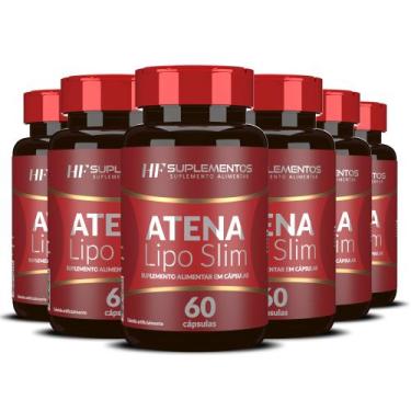 Imagem de 6x atena lipo slim hf suplementos 60caps