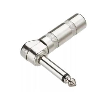 Imagem de Plug P10 Mono Metal 90 Niquel - Emb 04 Pçs - TEBERA, MUSICAL