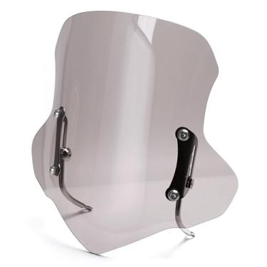 Imagem de Minho Para-brisa de scooter de motocicleta 4 milímetros, acrílico de plástico transparente vem com ferragens de montagem em material de PC para a maioria dos ciclomotores de scooter