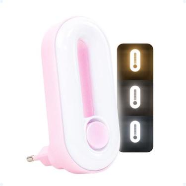 Imagem de Luminária Led Moderna Lâmpada Parede Infantil Abajur Tomada - Hxt, Ros