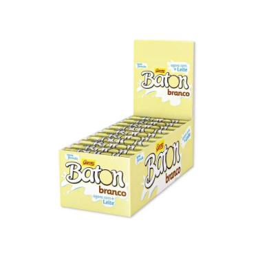 Imagem de Chocolate Baton Branco - Garoto 30 Unidades